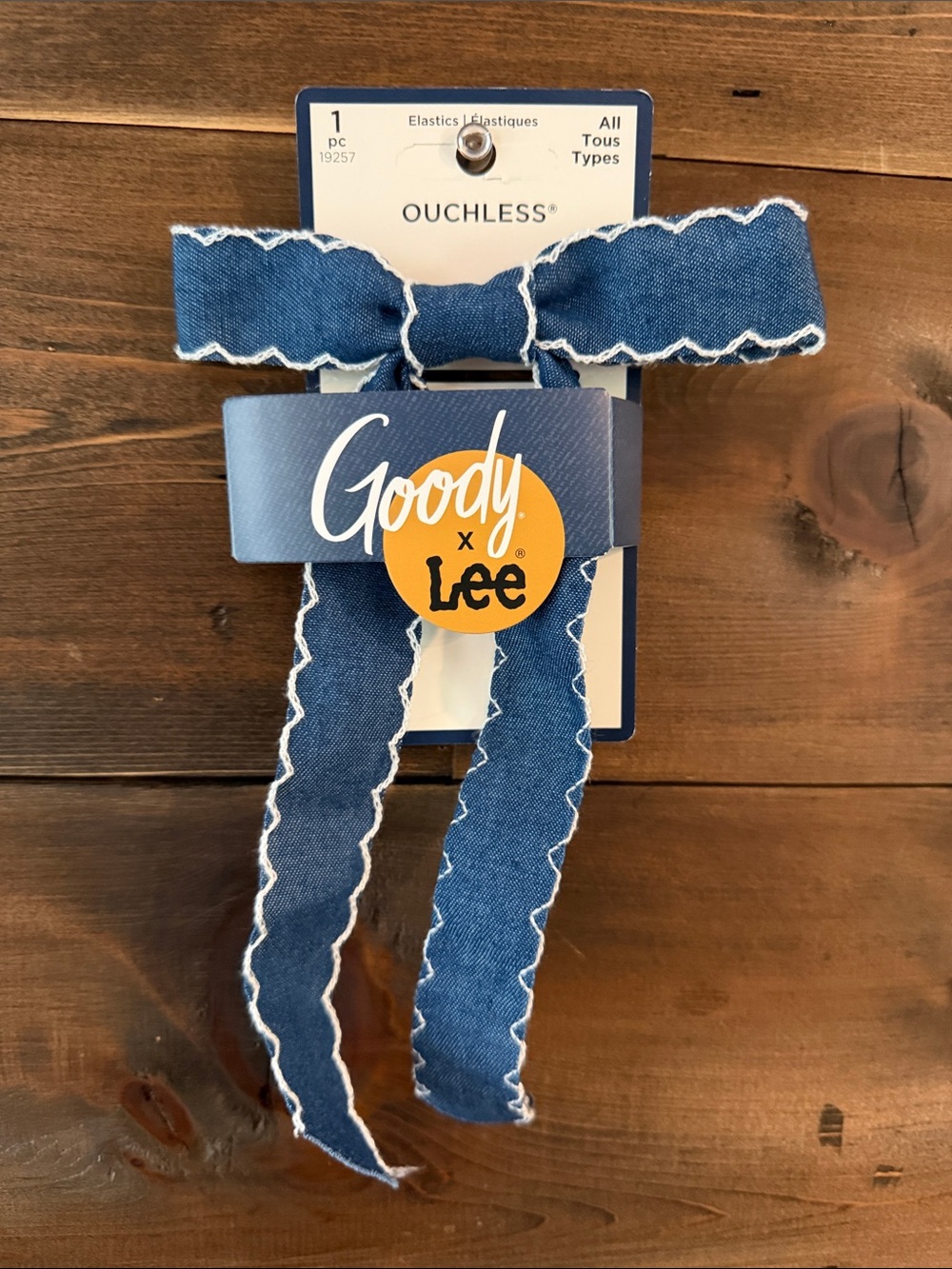 Goody x Lee Denim Blue Bow Hair Clip